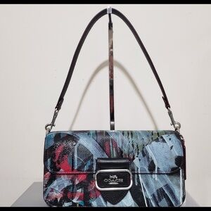 NWT COACH MINT x SERF GRAFFITI MORGAN SHOULDER BAG